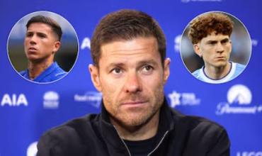 Xabi Alonso planteó un interrogante sobre el futuro de Enzo Fernández y elogió a Valentín Barco tras su debut en Chelsea