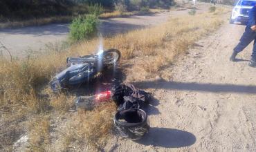 Una motocicleta fue chocada por otro rodado que escapó en la Ruta 75