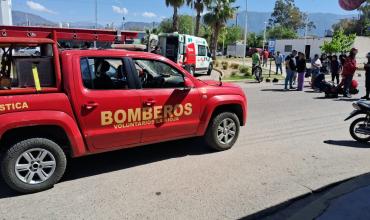 Un motociclista resultó herido tras chocar con un automóvil