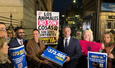 Entregaron más de 373.000 firmas en el Congreso para endurecer las penas por maltrato animal