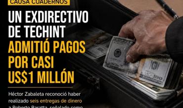 🚨 CUADERNOS: CASI US$1 MILLÓN Y SEIS ENTREGAS DE DINERO