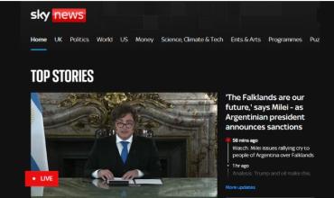 “Es algo del pasado”: la prensa británica cuestionó el reclamo de Milei sobre la soberanía argentina de las Malvinas