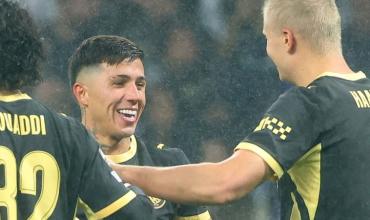 Enzo Fernández debutó en el Manchester City y le dio una asistencia a Haaland para el triunfo vs Porto