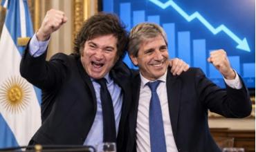 Javier Milei festejó la desaceleración de la inflación en agosto y Luis Caputo sacó pecho: "¡Vamos, Toto!"