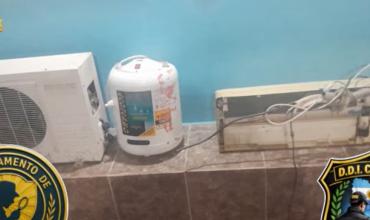 Recuperaron un aire acondicionado y un termotanque vinculados a un robo