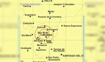 Un sismo de magnitud 5 sacudió Tucumán