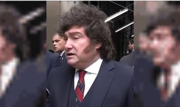 En la Asamblea de la ONU, Milei usó una corbata con la silueta de Adam Smith