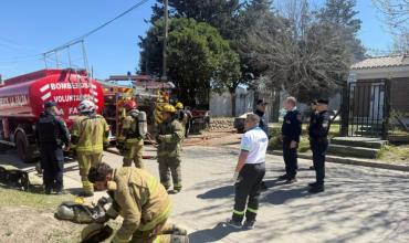 Córdoba: se incendió un depósito de garrafas y un hombre sufrió quemaduras