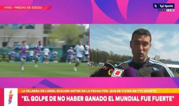  Lionel Scaloni: “El golpe de no haber ganado fue fuerte"