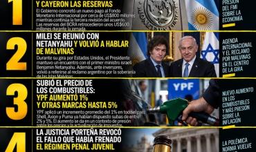 LAS 5 NOTICIAS MÁS IMPORTANTES DE HOY SÁBADO 26/09/2026