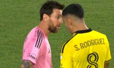 Messi tuvo una fuerte discusión con un futbolista uruguayo de Columbus Crew: ya habían protagonizado un cruce en 2023