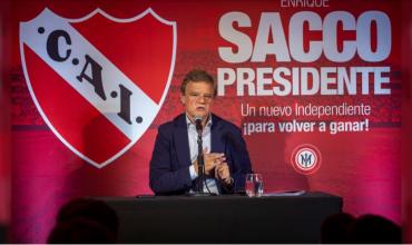 Enrique Sacco presentó su candidatura en Independiente y afirmó que si gana “el club no va a ser una SAD”