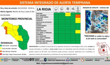 Rige alerta por nevadas y viento zonda en gran parte de La Rioja