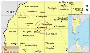 Tres sismos se sintieron este martes en La Rioja: El más fuerte tuvo una magnitud de 4.2