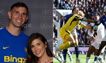 La esposa de Dibu Martínez llevó tranquilidad sobre su estado de salud tras el golpe que sufrió en el partido del Chelsea