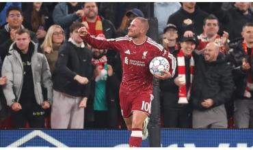 Alexis Mac Allister marcó en Liverpool el mismo gol que le había hecho a Suiza en el Mundial