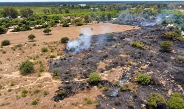 Chamical: Un incendio de gran magnitud puso en riesgo varias viviendas