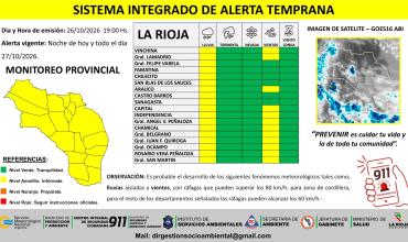 Emiten alerta amarilla por lluvias, vientos y niebla