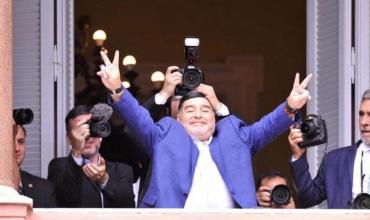 Diego Armando Maradona: "Fue muy hermoso volver al balcón de la Casa Rosada"