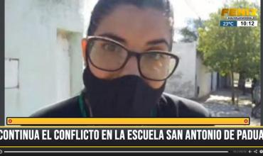 Escuela de ATP: Los docentes siguen con protesta y denuncian que no les pagan ni la obra social 
