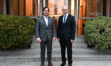 Rodríguez Larreta y el presidente Lacalle Pou dialogaron sobre el futuro de la Argentina y Uruguay