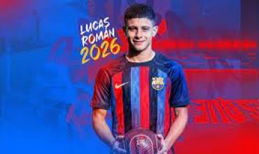 "Pocho" Román tuvo su debut en el Barcelona B a 20 días de su arribo
