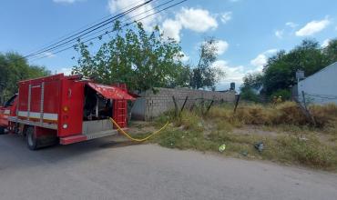 Incendio en un terreno baldío 