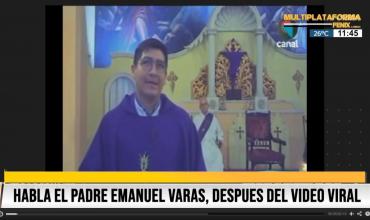 El padre Emanuel habló en Fénix después de su video viral: "La gente que estaba en la misa me quería aplaudir"