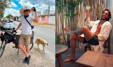 Impresionante cambio: Su novia lo engañó, dejó su trabajo de modelo y se hizo “bicivagabundo”