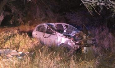 La Rioja: volcó un automóvil en Ruta Nacional N°38 y el conductor fue hospitalizado