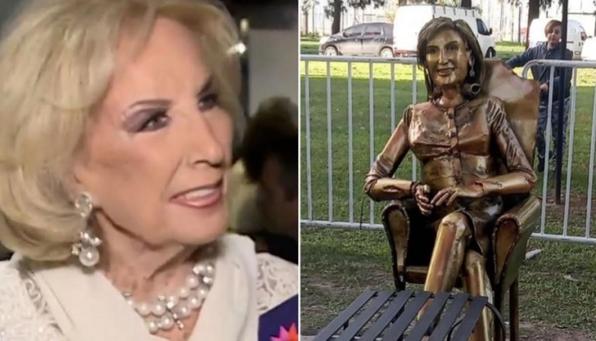 Por pedido de Mirtha Legrand, retiraron su estatua en Villa Cañas