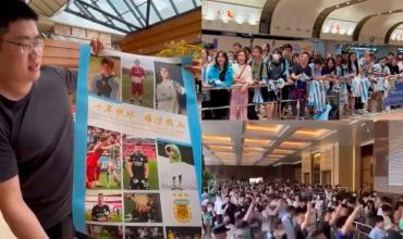 Locura en Beijing:  Hotel colapsado con hinchas hasta en el lobby para ver a la Selección Argentina