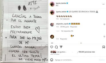 L-Gante escribió una nueva carta desde la cárcel y habló de su liberación: "Preparándome para..."