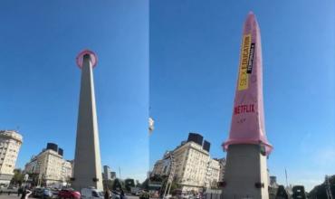 Polémica por la campaña de Netflix que muestra al Obelisco con un preservativo
