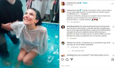 Andrea Rincón rompió en llanto en su bautismo por sus actos del pasado