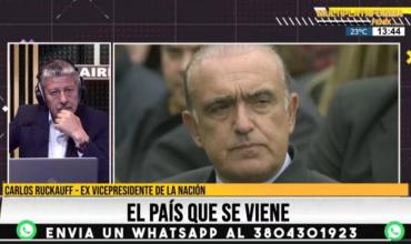 Carlos Ruckauf en Fénix: “Se vienen tiempos difíciles y es importante que los argentinos lo entiendan”