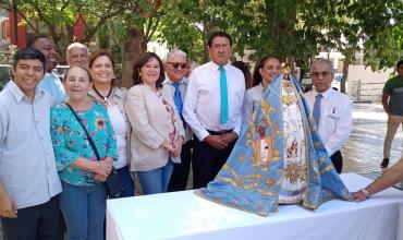 La Virgen del Valle visitó la Municipalidad de la Capital