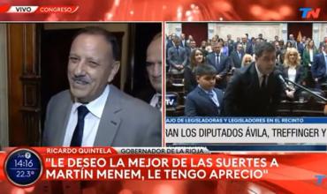 Ricardo Quintela asistió a la asunción de los legisladores riojanos, pero no participará de la asunción de Milei “por cuestiones personales”