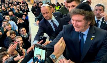 El irónico mensaje de Javier Milei desde Israel: "Fenómeno barrial"