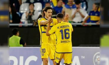 Con golazo de Cavani, Boca se lo dio vuelta a Sportivo Trinidense y da pelea en la Copa Sudamericana