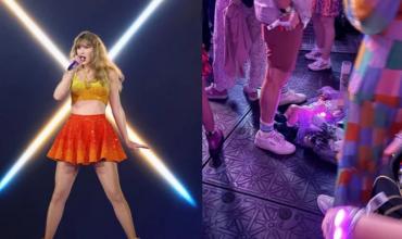 Una fan de Taylor Swift dejó a su bebé en el suelo para ver el concierto