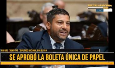 “La boleta única es un gran avance en el sistema político argentino”, señaló el diputado nacional Gabriel Chumpitaz