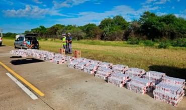Chaco: detuvieron a dos hombres que transportaban cigarrillos valuados en $32 millones
