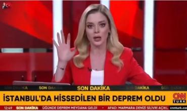 El desesperante momento en el que una conductora de CNN transmitió el terremoto en Turquía en vivo