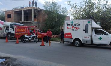 Un hombre sufrió una descarga eléctrica y fue asistido en el lugar