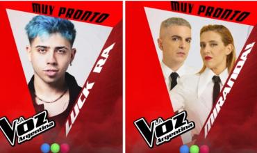 Luck Ra y Miranda! completan el equipo de coches de La Voz Argentina