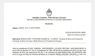 Nación rechazó las rendiciones de La Rioja en obras de terminales y exige la devolución de fondos bajo la Ley 24.156