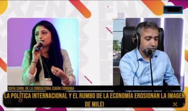 Sofía Chini de Zuban Córdoba: “La imagen de Milei es como la inflación, sube y baja en 1 punto”