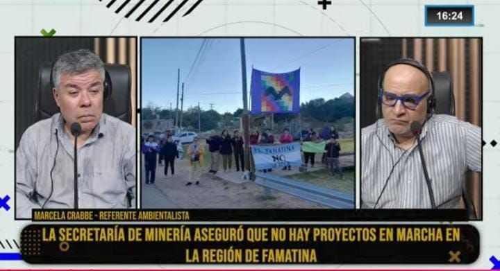 Marcela Crabbe, referente ambientalista,  en Fenix: “El gobierno quiere instalar la megaminería sin consultar al pueblo”