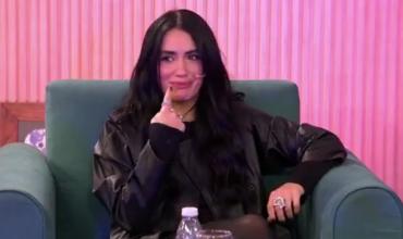 Lali no aguantó y, después de que le dijeron algo que tocó sus sentimientos, rompió en llanto en vivo